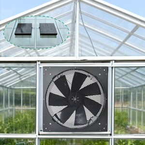 Ventilateur extracteur d'air solaire pour serre, ferme, maison, grenier, montage mural, ventilation axiale, ventilateur solaire à flux axial - Product Image 1