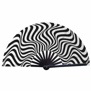 Grand éventail pliant en bambou pour Kung Fu, avec étui, effet brillant et sonore - Product Image 2