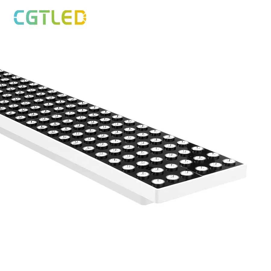 Lampu gantung LED Modern lampu Kantor liontin UGR13 CCT lampu Panel langit-langit Linear LED dapat dipilih