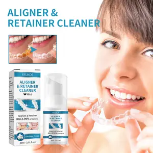 Hot Sale Eelhoe Prothese Aligners & Retainer Cleaner Kunstgebit Tandsteen Verwijderen Bleekmiddel Doden Bacteriën Verwijdert Slechte Geur