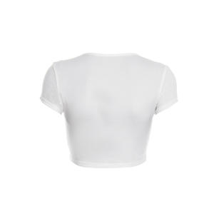 Viviblook C26TP003 Camiseta de verano para mujer, nueva camiseta corta con cuello redondo y aberturas para mujer - Product Image 6