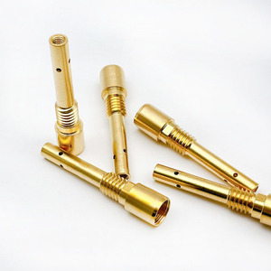 Varilla de Conexión de Cobre de Alta Conductividad Personalizada de 16*78.5mm para Antorcha de Soldadura MIG/MAG, Soporte para Punta Difusora de Gas - Product Image 3