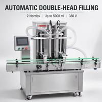 Machine de remplissage automatique à double tête pour la production de lotion corporelle, crème, sérum et émulsion