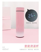 Coffret Cadeau Femme Marque Blanche avec Affichage de Température Intelligent, Bouteille Isotherme, Tasse en Céramique, Chauffe-Tasse et Boîte d'Anniversaire Rose – Vente en Gros