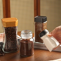 Empty Instant Coffee Bottle 200ml 400ml 800ml Coffee Beans Vacuum Sealed Tank Transparent Glass Food Storage Jars Household