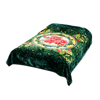 Vente en gros Queen Size 200x240 cm Coréen Écologique Polyester Vison Raschel Couette Ensembles 2 Plis 4KG Doux Hiver Couvertures Tricotées