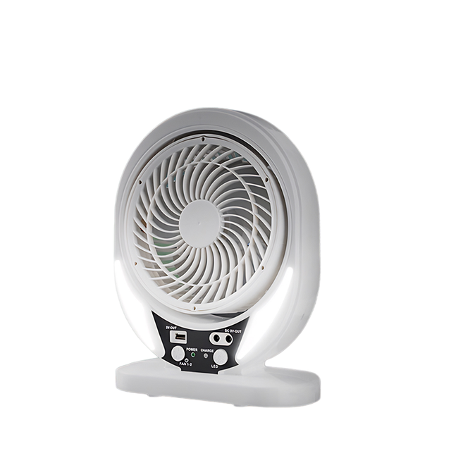 8inch Multi-functional High-speed Electric Desktop Rechargeable Fan with Solar Panel Solar Fan with Usb and Lampstand Fan