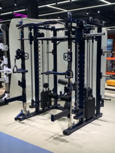 Matériel de <span class=keywords><strong>musculation</strong></span> Freeman World Gym : Machine Smith multifonctionnelle professionnelle, Power Rack, Machines de presse à jambes Smith pour l'entraînement - Product Image 3