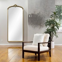 Grand miroir mural baroque français antique, cadre en fer rétro, décoration intérieure, miroir magnifique de luxe pour murs luxueux