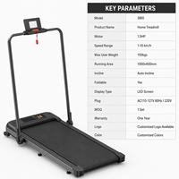 Venta directa de fábrica de alta calidad Fitness Fácil instalación Ejercicio Cinta de correr Ahorre espacio Almohadilla para caminar Pantalla LED plegable