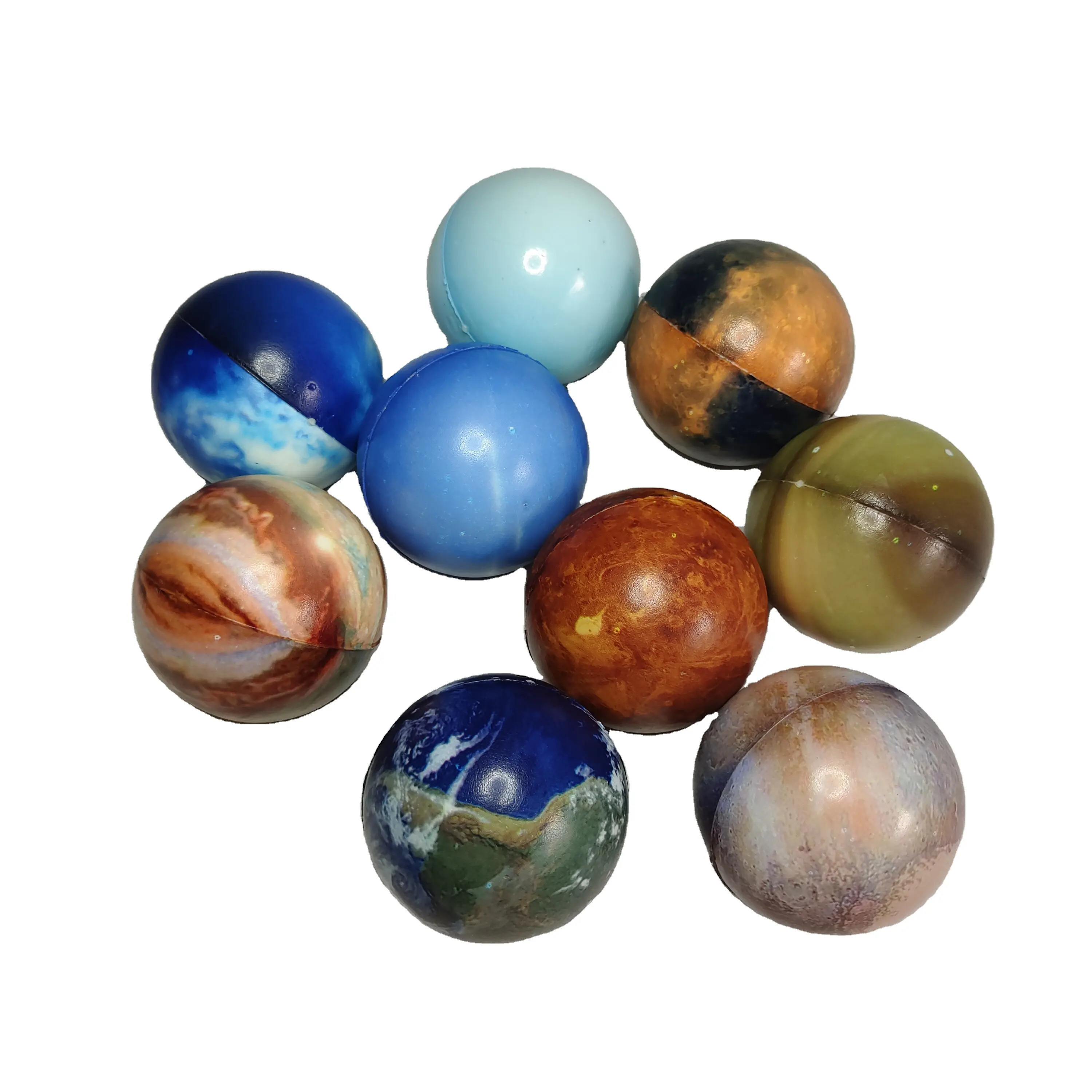 nine balls of the planet Mercury Venus Earth Mars Jupiter stress ball squishy slow rising squeeze toys stress relief balls set