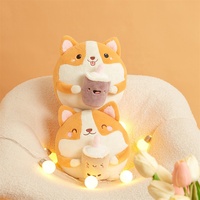Peluche chien corgi en coton PP kawaii de 30 cm, jouet en peluche, animal en peluche, adorable coussin, tasse de thé au lait, peluche boba