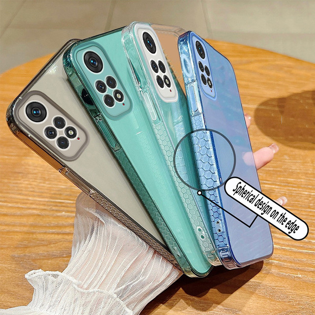 Transparent Silicone Case for Redmi Note 11 10 9 Pro 11s 9s A1 Poco X3 F4 M3 X4 Pro 5G Shockproof Bumper Clear Soft Cover