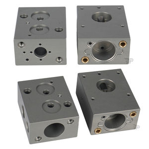 Blocco collettore multifunzionale 3/8 valvola idraulica ad alta precisione in alluminio per lavorazione CNC - Product Image 2