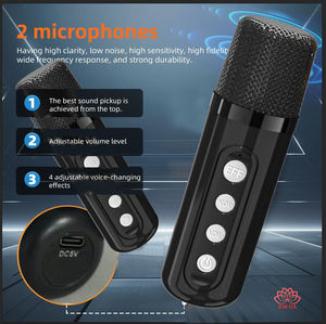 Haut-parleur Bt Home Ktv Microphone à main tout-<span class=keywords><strong>en</strong></span>-un Double Chorus K Song Karaoke Speaker SD301 - Product Image 4