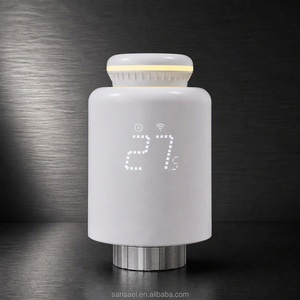Valve thermostatique intelligente pour <span class=keywords><strong>radiateur</strong></span> Tuya WiFi, <span class=keywords><strong>thermostat</strong></span> programmable pour <span class=keywords><strong>radiateur</strong></span>, affichage LED, compatible avec Alexa Google Home - Product Image 2