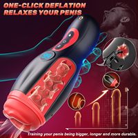 Coupe de masturbation masculine intelligente à aspiration automatique, vibration, commande vocale, Bluetooth, étanche, en TPE, mains libres |   Jouet sexuel électrique pour adultes