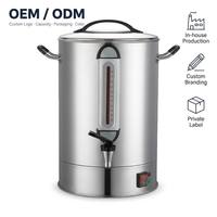 Chauffe-eau commercial en acier inoxydable 16L, durable et économe en énergie, distributeur d'eau chaude pour cantine scolaire et usine