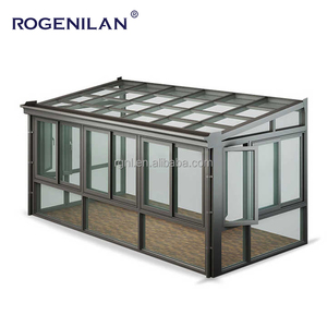 Rogenilan al aire libre aislamiento térmico jardín casa de cristal Sunroom casa comercial de aluminio doble vidrio <span class=keywords><strong>Solarium</strong></span> - Product Image 2