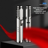 Pistolet de pulvérisation métallique haute température coupe-vent compact pour la cuisine domestique, l'extérieur et la moxibustion – Briquet créatif et portable