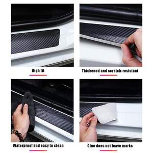 <span class=keywords><strong>Protection</strong></span> de seuil de <span class=keywords><strong>porte</strong></span> de <span class=keywords><strong>voiture</strong></span> en fibre de carbone personnalisée avec logo personnalisé, autocollants de seuil en cuir anti-rayures pour la <span class=keywords><strong>protection</strong></span> des portes de <span class=keywords><strong>voiture</strong></span> - Product Image 5