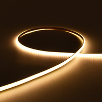 Tiras de Luz LED COB Continuas de 6000K, Cobre, Alto CRI 90, Regulables, para Instalaciones Arquitectónicas y Decorativas del Hogar