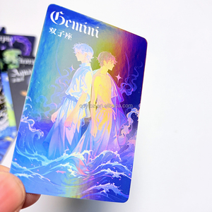 Tarjetas de Felicitación Holográficas con Papel Recubierto Grueso, Laminado, Personalizadas con <span class=keywords><strong>Anime</strong></span>, con Relieve, para Uso Comercial - Product Image 3