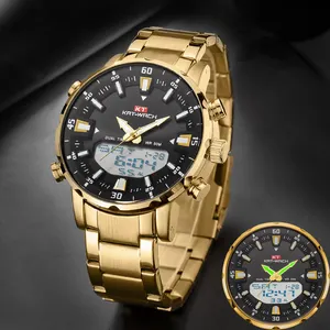 कैट-वॉच पुरुषों की घड़ियाँ फैशन डिजिटल कैलेंडर इलेक्ट्रॉनिक घड़ी पुरुषों के लिए सैन्य स्टील का पट्टा जलरोधक कलाई घड़ी