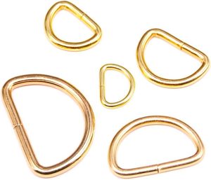Boucles en D métalliques en fer pour sacs et vêtements, demi-rondes, en fil de fer, vente en gros - Product Image 4