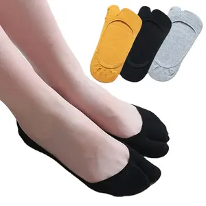 Women Cotton Non-slip Invisible Peds Socks Ultra Low Cut No Show Toe Socks