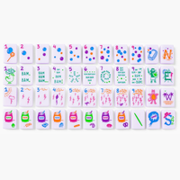 2026 Hot Selling Modern American Mahjong Tiles Acrylic Cheeky Line Lilac High Grade Custom Portable Durable Luxury Family Game