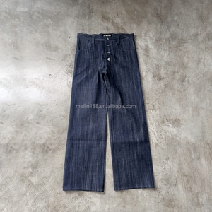 Jeans en denim japonais brut sur mesure en gros pour homme |   Jeans pour hommes de haute qualité, 14 oz, poids lourd, à boutons, en denim selvedge - Product Image 1