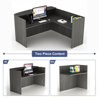 Nouveau style de comptoir de réception, mobilier de bureau commercial, comptoir en forme de L, comptoirs de caisse