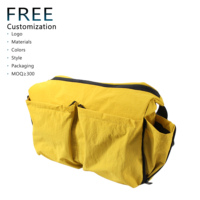 Sac à bandoulière en nylon décontracté et imperméable avec plusieurs poches à compartiments Sac à bandoulière léger pour femme