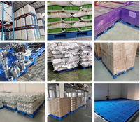 Palette en plastique pour chariot élévateur, 48x40 pouces, hygiénique, robuste, empilable, pour entrepôt industriel