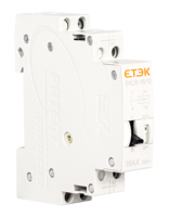 ETEK Relais d'impulsion domestique à verrouillage bistable Contrôle automatique 1P 2P 16A 1NO 2NO Bobine compatible 230V AC 110V DC Relais automatique