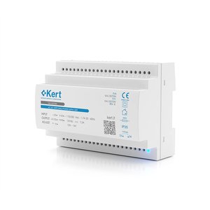 KAL1207DIN - KERT A10100W1 แหล่งจ่ายไฟแบบสวิตชิ่งชนิดติดตั้งบนราง DIN, 100240 โวลต์, 12 โวลต์กระแสตรง, 8 แอมป์ - Product Image 1