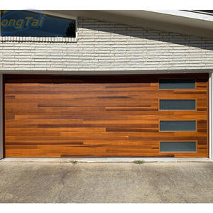 ロングタイヘビーデューティーオークガレージドア | 肥厚ドアパネル + 強化ヒンジ、優れた負荷容量 - Product Image 2