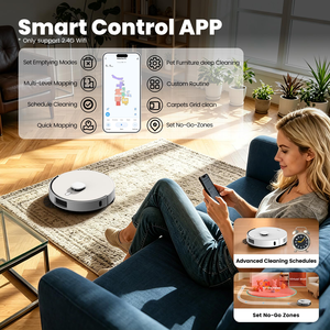 10000pa Aspiradora Robot Automatic Hot Air Drying Robot Vacuum Cleaner and <b>Mop</b> with Self <b>Cleaning</b> - Product Image 4