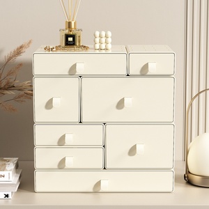 Plastic Desktop <strong>Storage</strong> Box Drawers Multi-Layer Stackable Design Minimalist Style Organizing Desks Shelves School Kitchen - Product Image 2