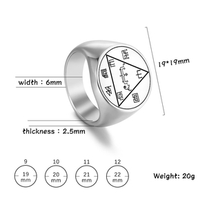 <span class=keywords><strong>Bague</strong></span> en acier inoxydable, amulette de bijoux, Archange Michel, ange gardien, Haniel, Haamiah, Lezalel, Umabel, <span class=keywords><strong>Daniel</strong></span>, Jeliel, Menadel, Mihael - Product Image 5