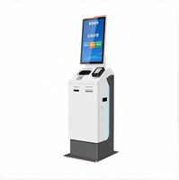 Terminal de distribution de billets en libre-service pour cinéma en zone scénique intérieure de 19 pouces, avec écran tactile vertical, paiement par code QR, machine tout-en-un