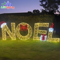 Décoration de Noël lumineuse pour l'extérieur, pour le paysage et la maison, avec éclairage LED certifié IP65