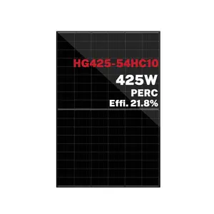 Prezzo all'ingrosso Higon Rec Q celle 410W 420W 425W 435W 445W tutto nero pannello solare per la vendita con certificato Ce Tuv