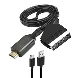 <span class=keywords><strong>Cable</strong></span> <span class=keywords><strong>convertidor</strong></span> universal SCART <span class=keywords><strong>a</strong></span> SCART con audio (plástico) para juegos y Blu-ray HD - Product Image 1