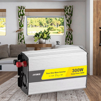 Onduleur à onde sinusoïdale pure 300W 12V DC à 110V/220V AC Onduleur et convertisseur