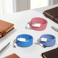 Câble tressé à adsorption magnétique non standard / Connecteurs Micro USB/Type-C pour transfert de données et charge rapide Compatible