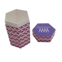 Boîte à parfum en carton de luxe en forme d'hexagone personnalisée pour bouteille de spiritueux de 700ml