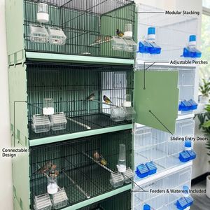 Grande cage d'élevage professionnelle pour <span class=keywords><strong>oiseaux</strong></span> de compagnie, 70*42*42cm, pour canaris et pinsons - Product Image 5