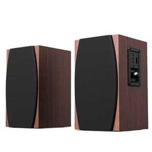 Nouveaux haut-parleurs HiFi à basses profondes 2.0, enceintes bibliothèque en bois, système de son home cinéma - Product Image 1